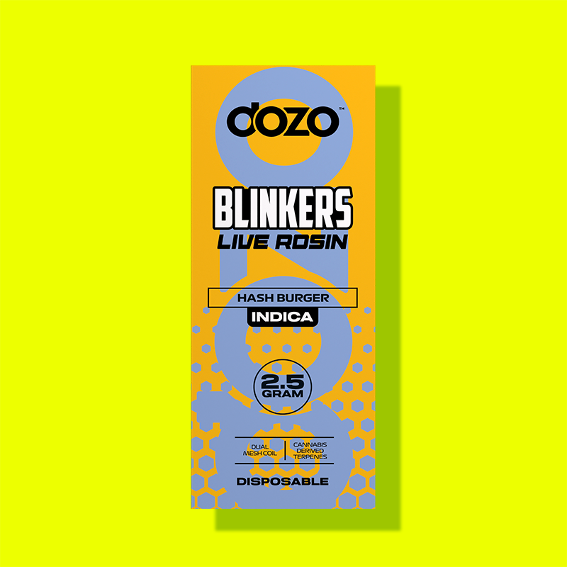 2.5g Dozo Blinkers Live Rosin Disposable Vape