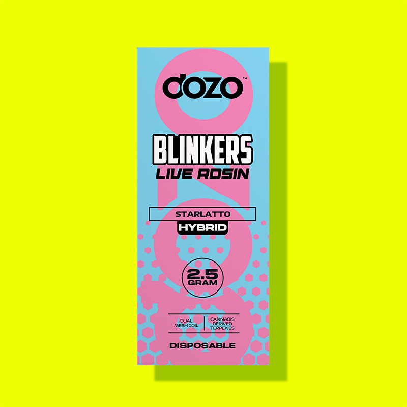 2.5g Dozo Blinkers Live Rosin Disposable Vape