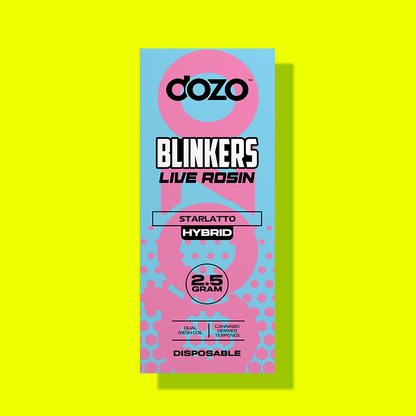 2.5g Dozo Blinkers Live Rosin Disposable Vape
