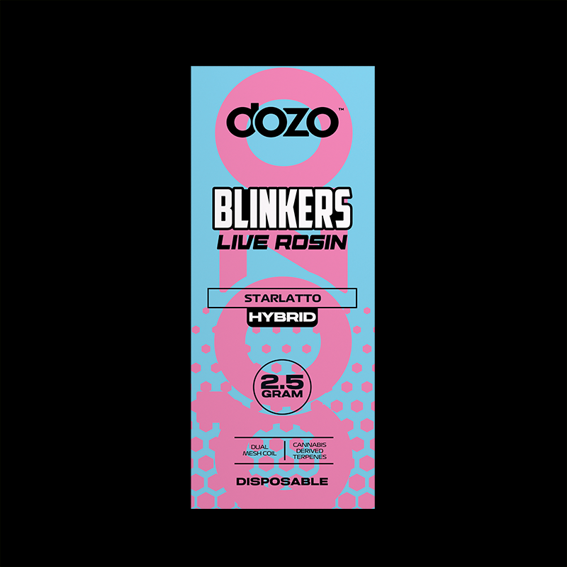 2.5g Dozo Blinkers Live Rosin Disposable Vape