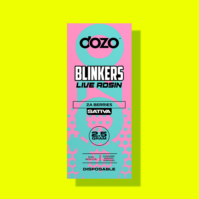 2.5g Dozo Blinkers Live Rosin Disposable Vape