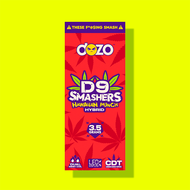 3.5g Dozo D9 Smashers THC-A Disposable
