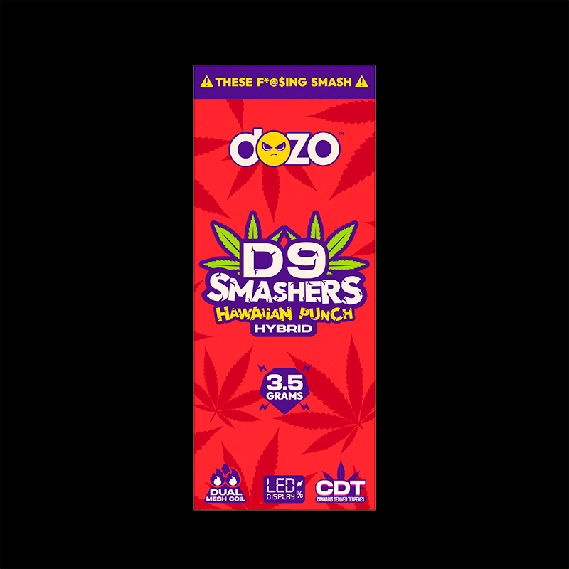 3.5g Dozo D9 Smashers THC-A Disposable