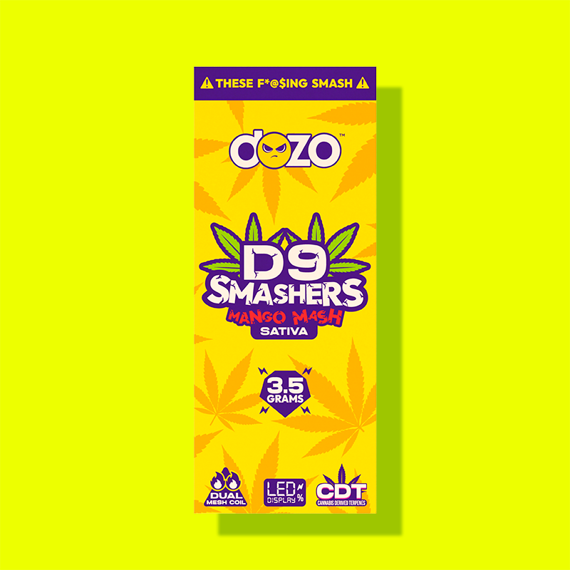 3.5g Dozo D9 Smashers THC-A Disposable