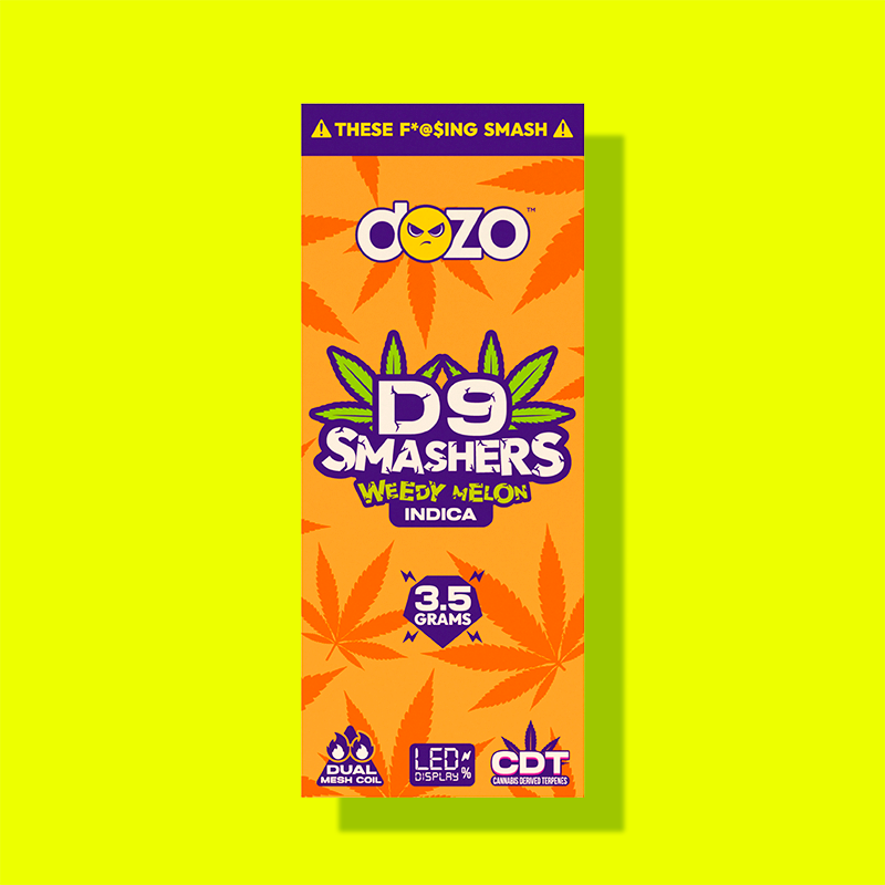 3.5g Dozo D9 Smashers THC-A Disposable