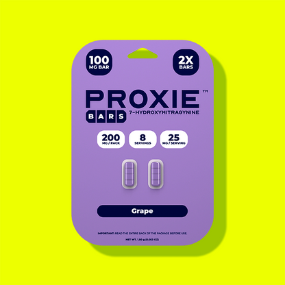 2ct 100mg Proxie BARS 7-HYDROXYMITRAGYNINE | 200 mg per PACK