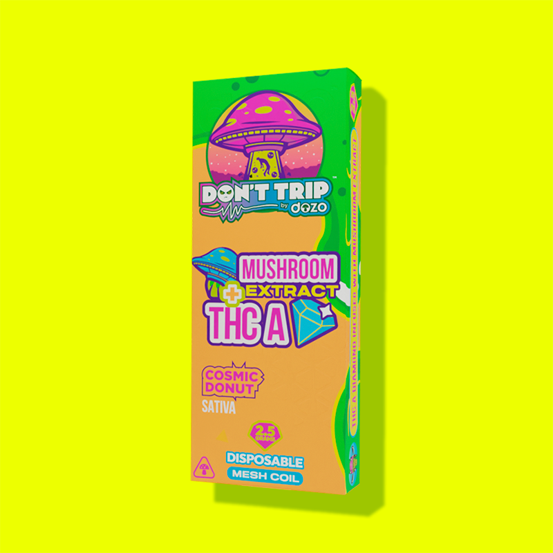 2.5g Don't Trip Mushroom Vape: Cosmic Donut (Sativa)