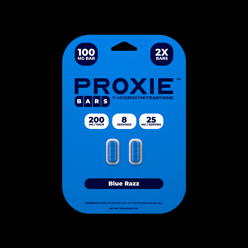 2ct 100mg Proxie BARS 7-HYDROXYMITRAGYNINE | 200 mg per PACK