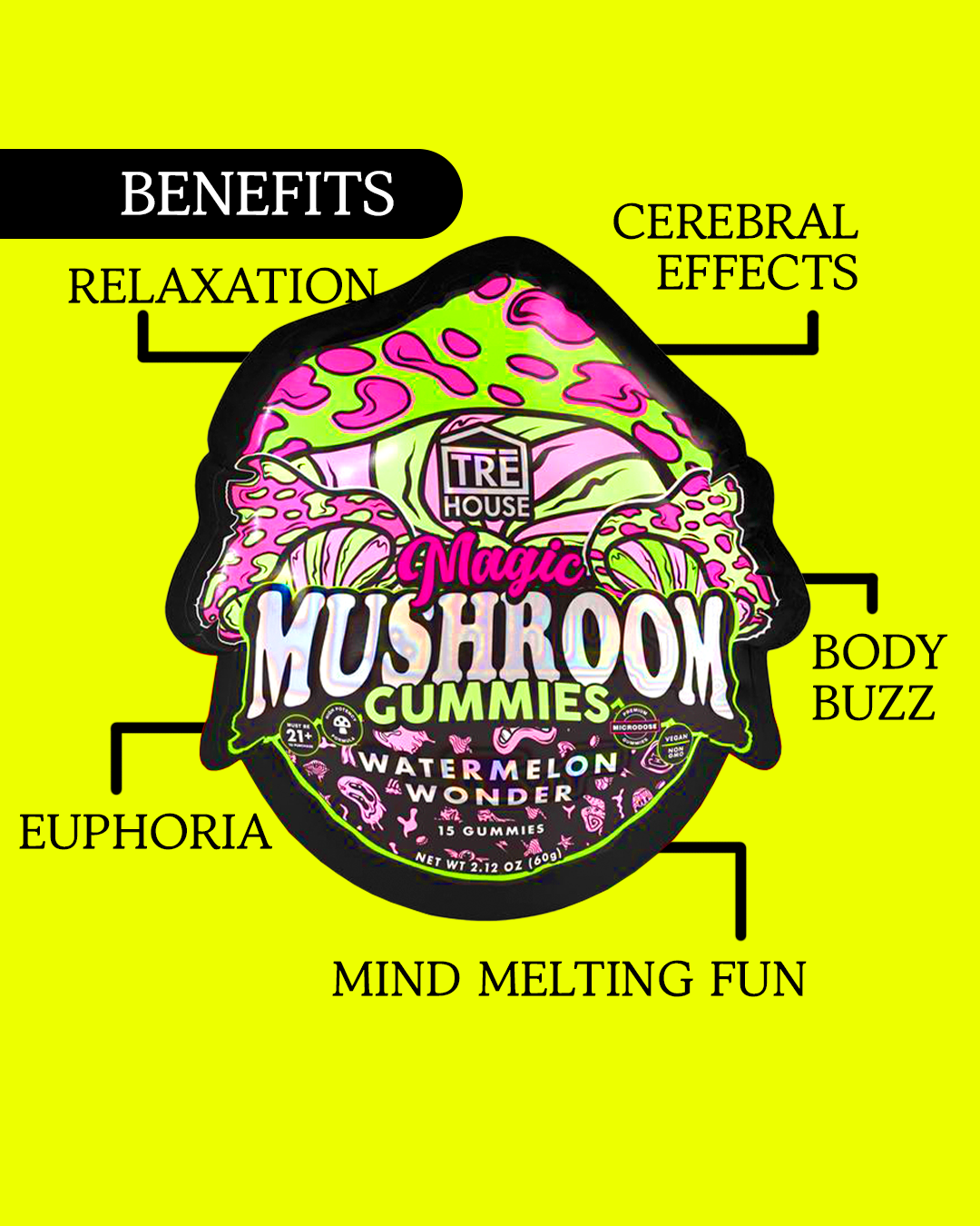 Magic Mushroom Gummies | Tre House