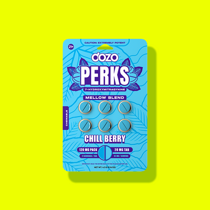 NEW 6ct Dozo PERKS 7-OH | 6ct (120 mg Per Pack)
