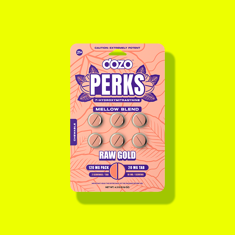 NEW 6ct Dozo PERKS 7-OH | 6ct (120 mg Per Pack)