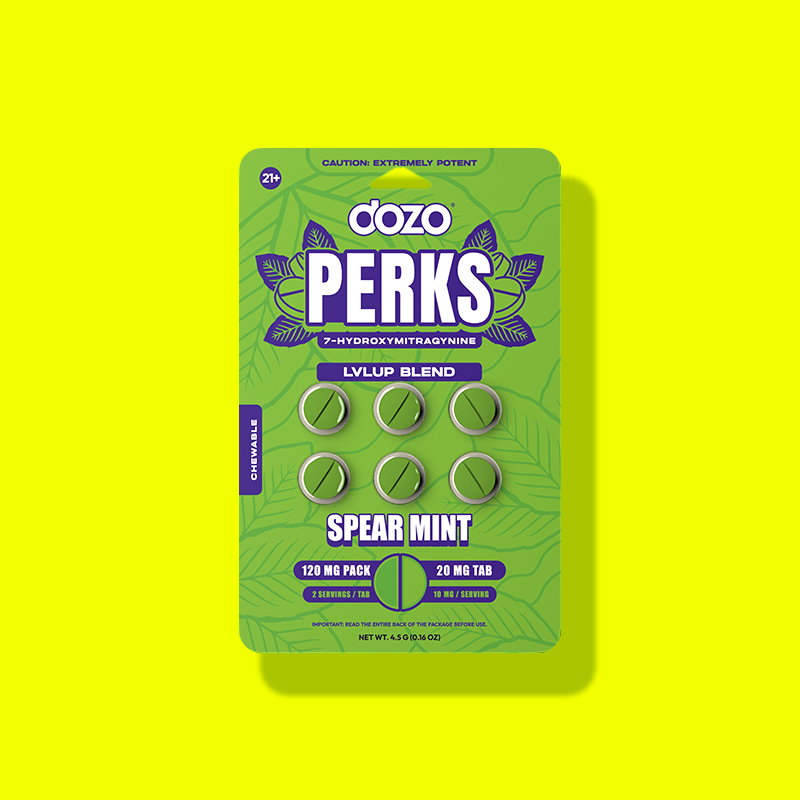 NEW 6ct Dozo PERKS 7-OH | 6ct (120 mg Per Pack)