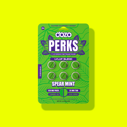NEW 6ct Dozo PERKS 7-OH | 6ct (120 mg Per Pack)