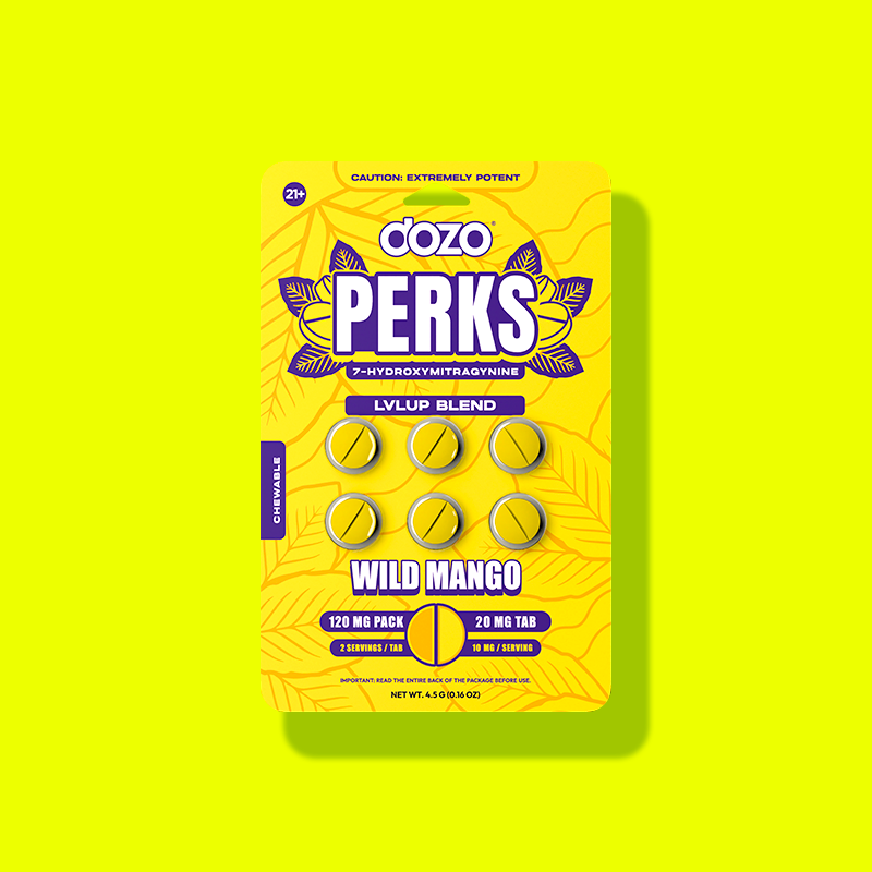 NEW 6ct Dozo PERKS 7-OH | 6ct (120 mg Per Pack)