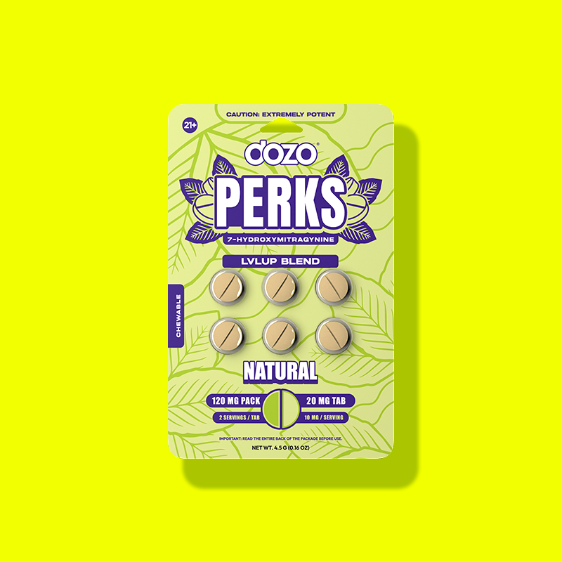 NEW 6ct Dozo PERKS 7-OH | 6ct (120 mg Per Pack)