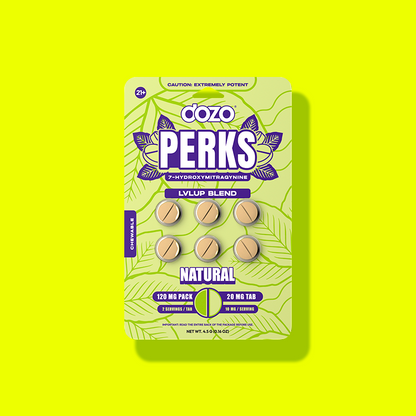 NEW 6ct Dozo PERKS 7-OH | 6ct (120 mg Per Pack)